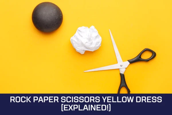 Rock Paper Scissors Yellow Dress