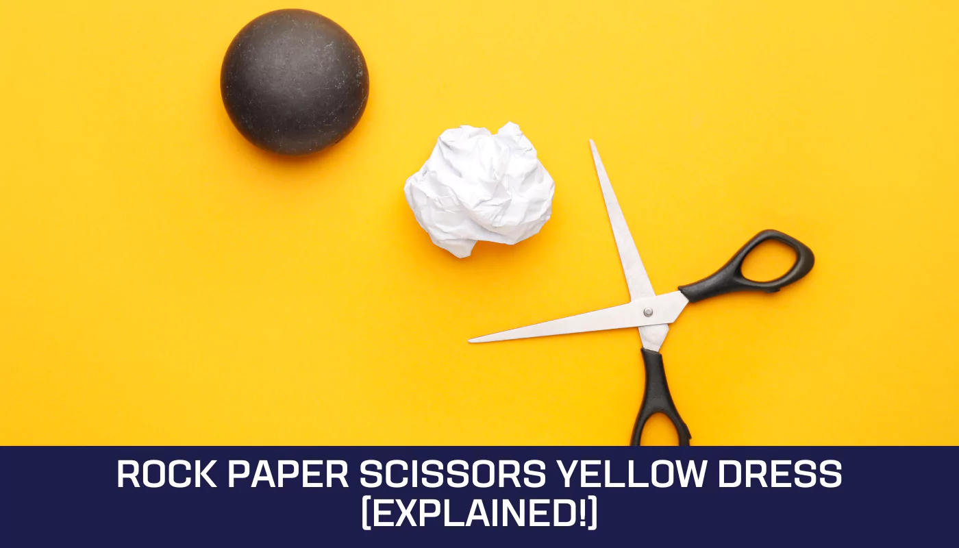 Rock Paper Scissors Yellow Dress