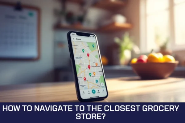 How To Navigate To The Closest Grocery Store