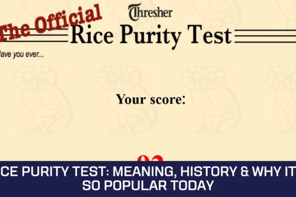 Rice Purity Test